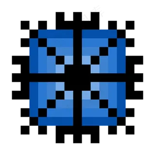 像素风格雪花图标