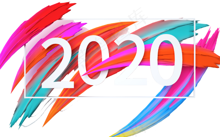 创意2020鼠年,免抠元素(2000X2000(DPI:300))