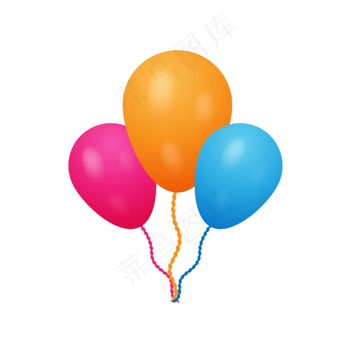 彩色儿童节气球(500X500)eps,ai矢量模版下载