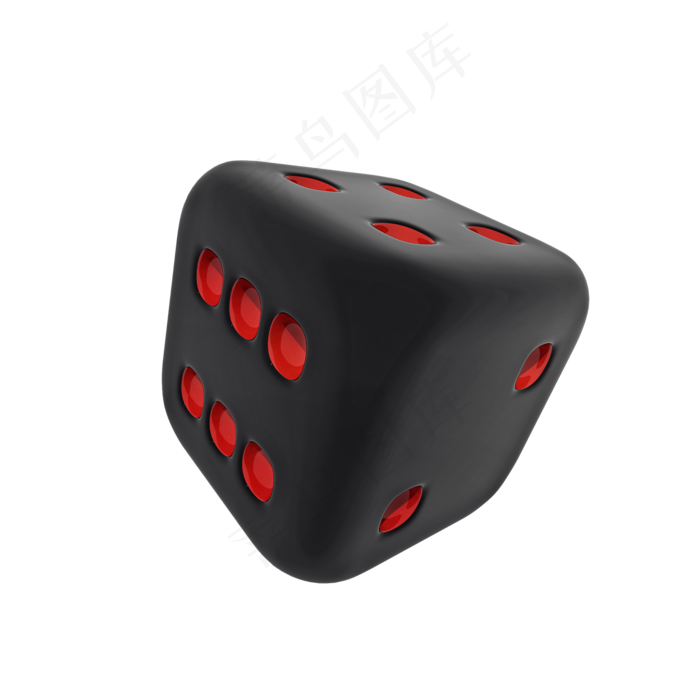 仿真色子png图,免抠元素