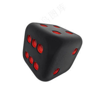 仿真色子png图,免抠元素
