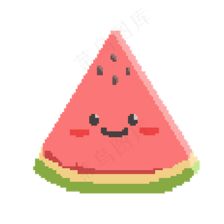 像素风表情西瓜