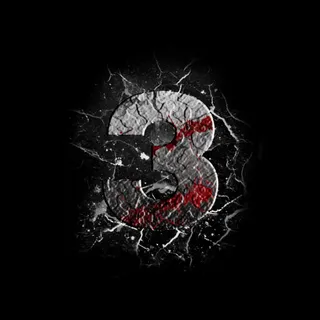 刚体裂纹血渍艺术字原创3