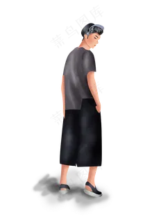 暑假手绘街舞男孩,免抠元素