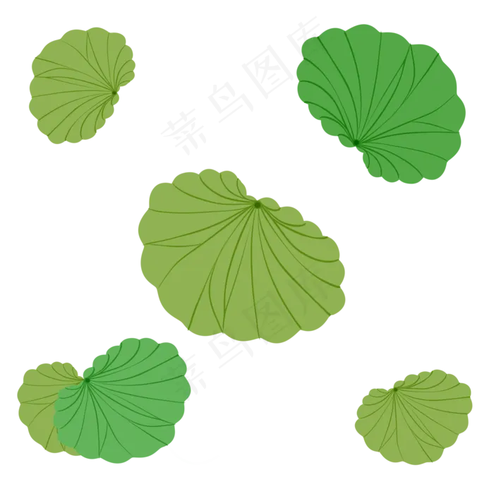 圆形绿色植物叶子(2000X2000(DPI:299))psd模版下载