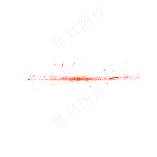 水彩红色泼墨血迹效果装饰