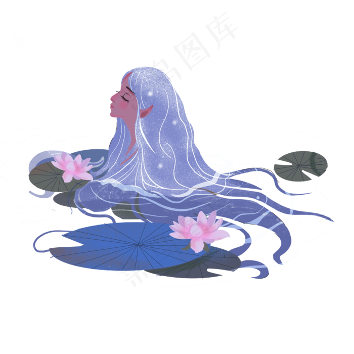 夏季夏天唯美人物