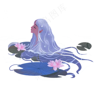 夏季夏天唯美人物