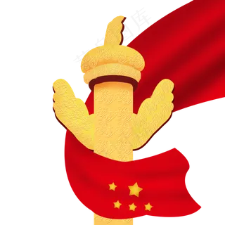 金色华表建军建党国庆