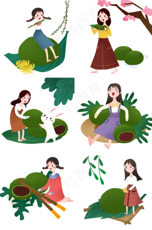 清明节青团美食