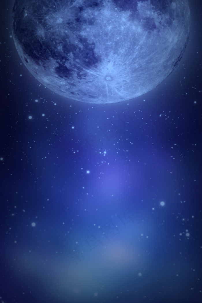 世界月球日星空背景