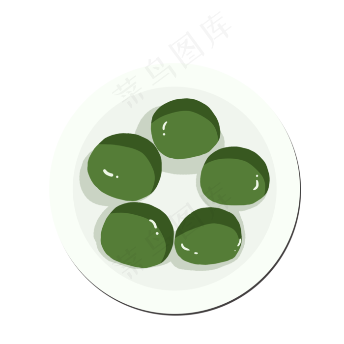 免扣清明节青团元素