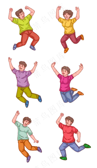 五四青年节跳跃青年系列