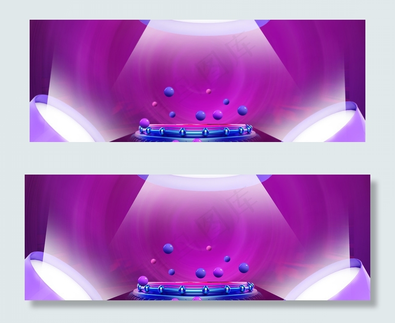 大气灯光照射促销背景