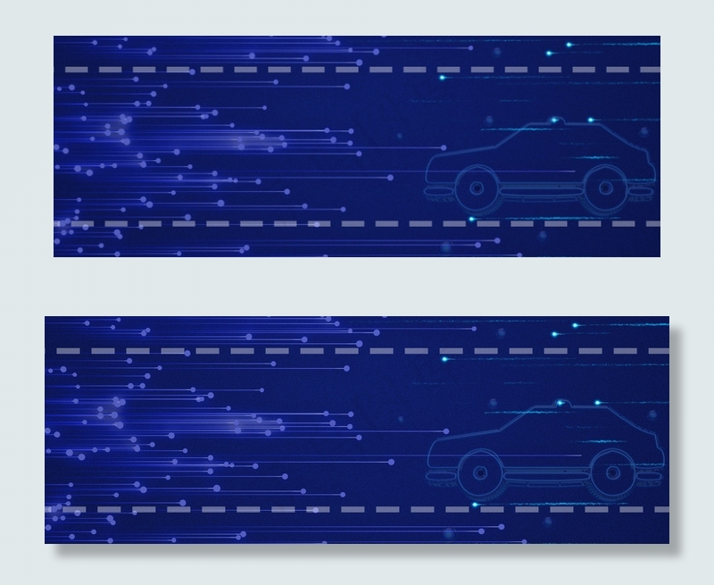 蓝色科技风汽车展示背景