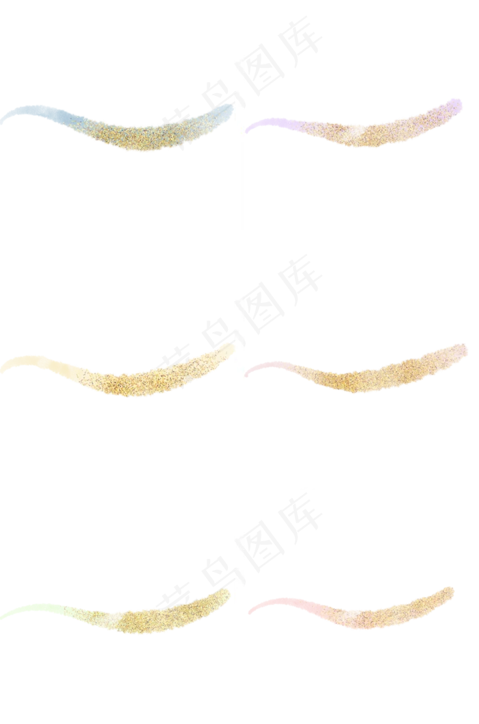 纤细彩色金粉笔刷(2000X3020(DPI:300))psd模版下载
