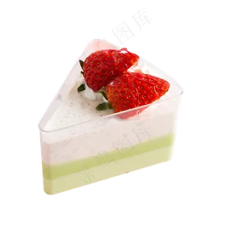 一块精美的草莓蛋糕