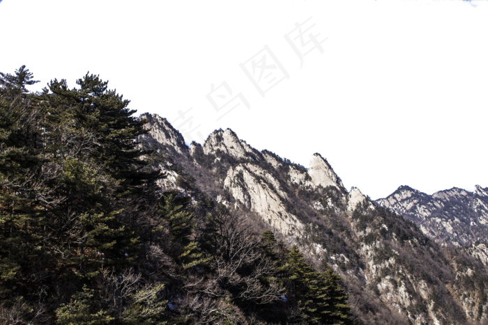 陡峭风景秀丽的山峰