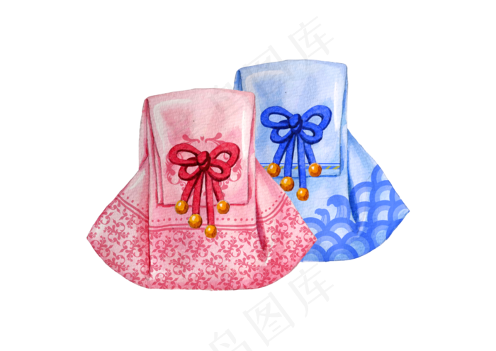 新年春节小清新福袋礼包利是封PSD,免抠元素