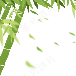 绿色竹子竹叶