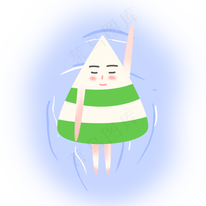 游泳粽子(2000X2000(DPI:300))psd模版下载