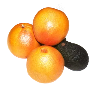 新鲜水果美味水果西柚牛油果组合