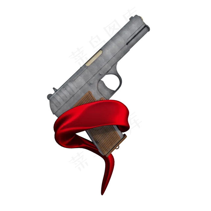 老式手枪png图(2000X2000(DPI:300))psd模版下载
