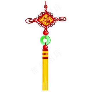 2020鼠年大吉中国结挂件,免抠元素