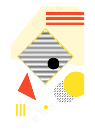 几何围裙装饰图,免抠元素