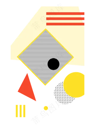 几何围裙装饰图,免抠元素