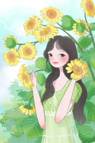 唯美向日葵花绽放