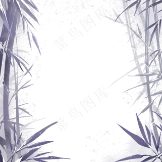 冬天雪中的竹 冬天雪中的竹