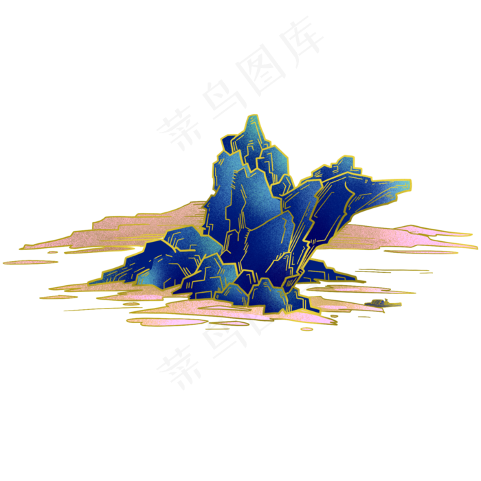 中国风悬崖山水