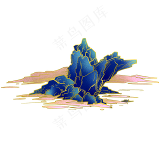 中国风悬崖山水