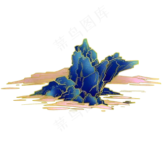 中国风悬崖山水