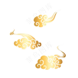 金色国潮传统祥云