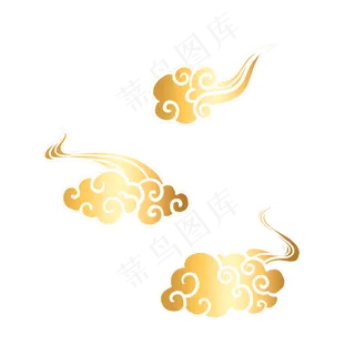 金色国潮传统祥云