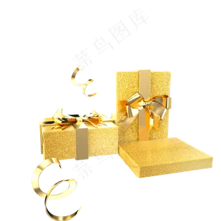 金色节日促销礼盒