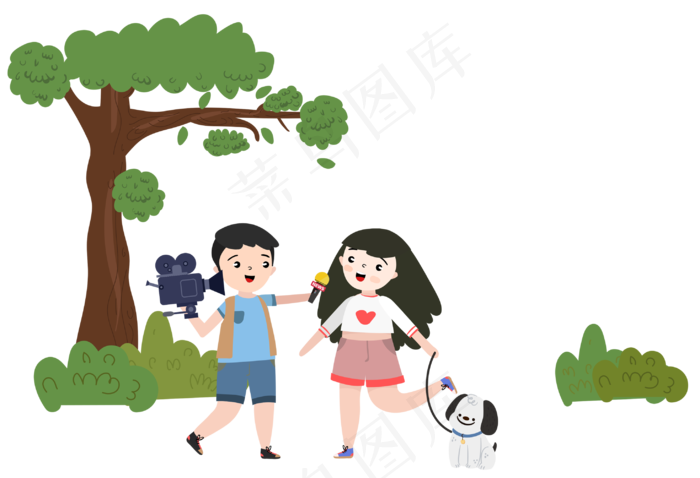 街头采访养狗的美女