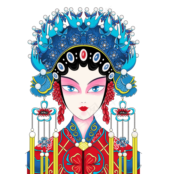 戏剧装扮,免抠元素(2000*2000px 300 dpi )psd模版下载