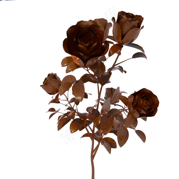 金波玫瑰花图片(2000X2000(DPI:300))psd模版下载