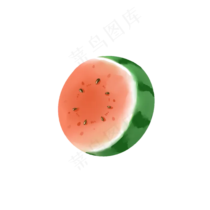 切开的半个西瓜水果很大个(2000*2000px 300 dpi )psd模版下载