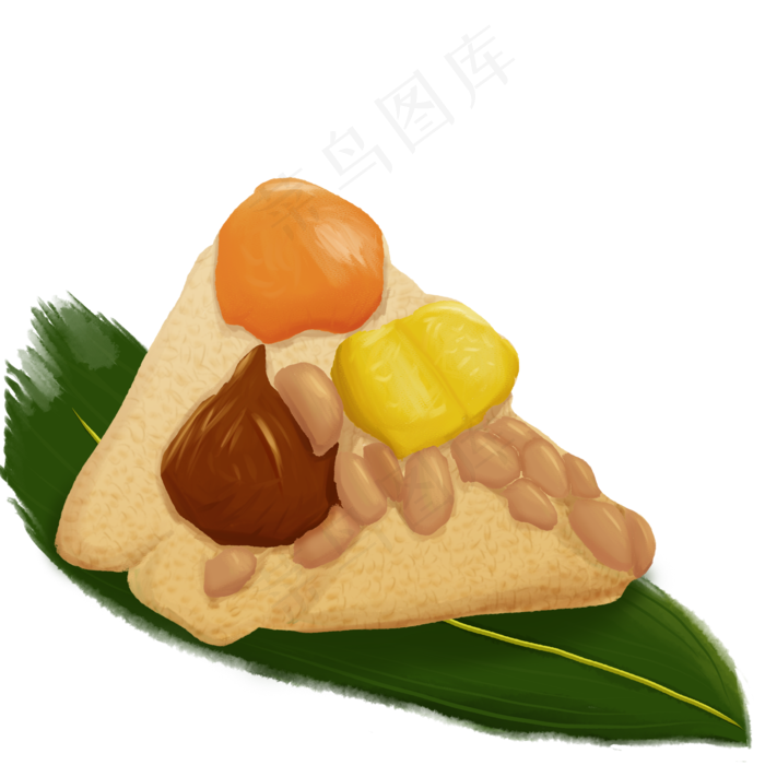 端午节水彩风手绘粽子