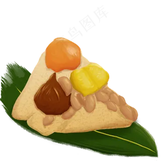 端午节水彩风手绘粽子