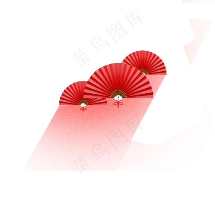 古典唯美中国风扇子,免抠元素(2000X2000(DPI:300))psd模版下载