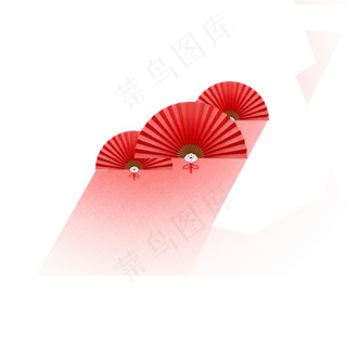 古典唯美中国风扇子,免抠元素