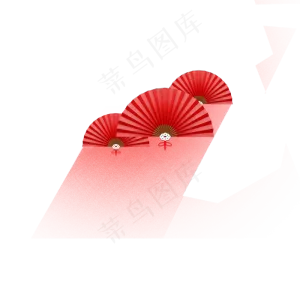古典唯美中国风扇子,免抠元素