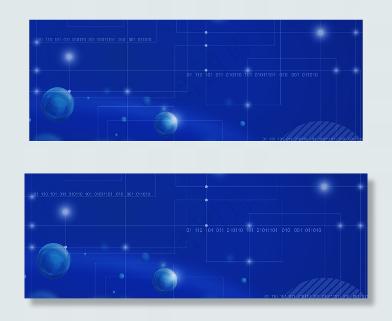 蓝色科技感线粒子背景