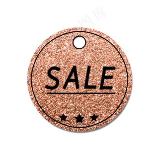 金色金粉电商促销吊牌