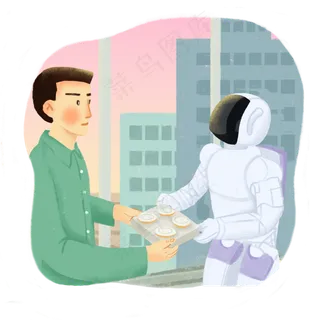 现代科技生活人工智能AI,免抠元素